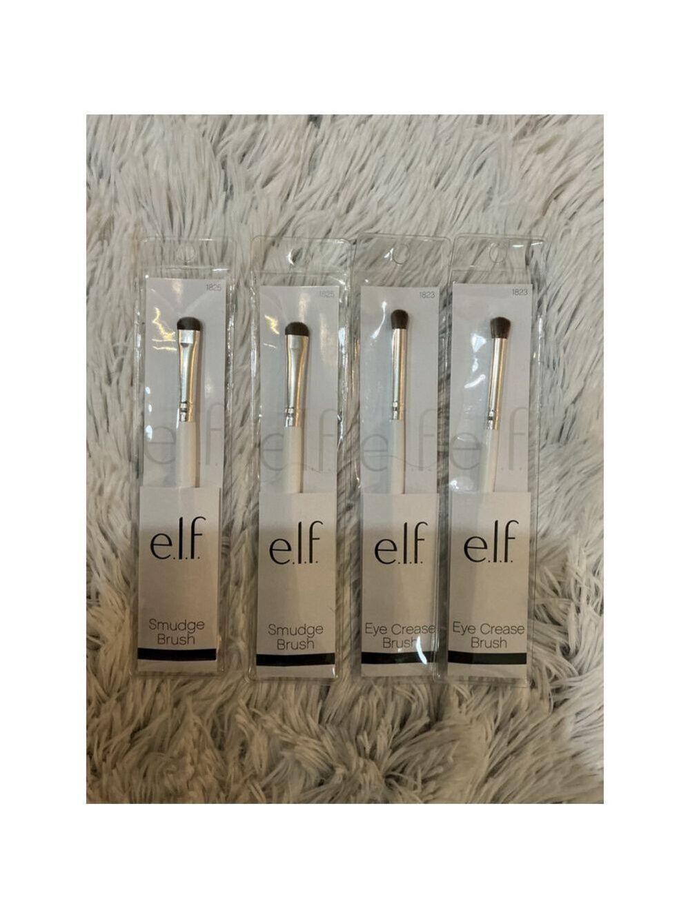 e.l.f. Makeup Brushes Bundle – 2 Smudge + 2 Eye Crease (NWT)